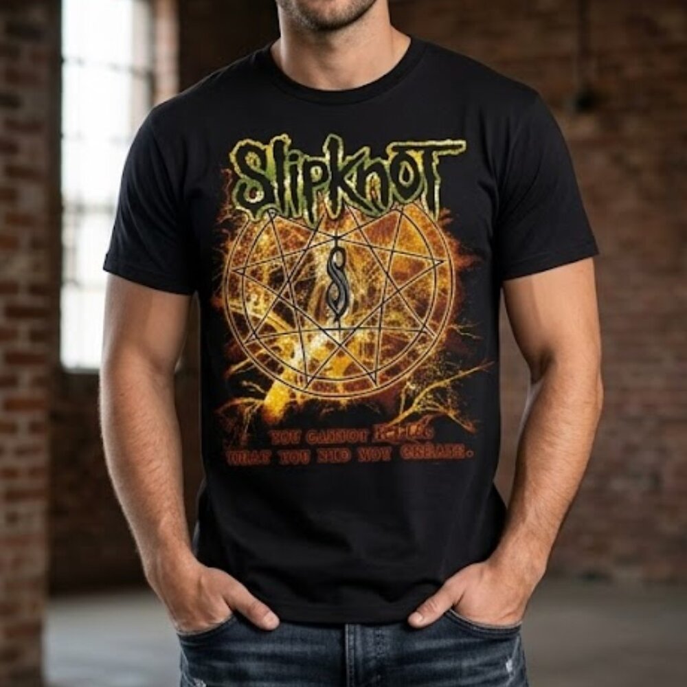 SLIPKNOT "CANNOT KILL WHAT YOU DID NOT CREATE" Men's T-shirt Double Sided
